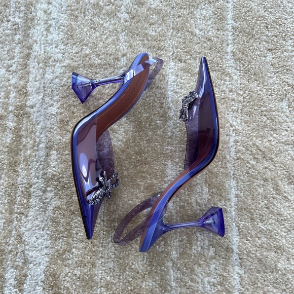 Amina Muaddi Rosie Glass Slingback - Picture 2 of 3